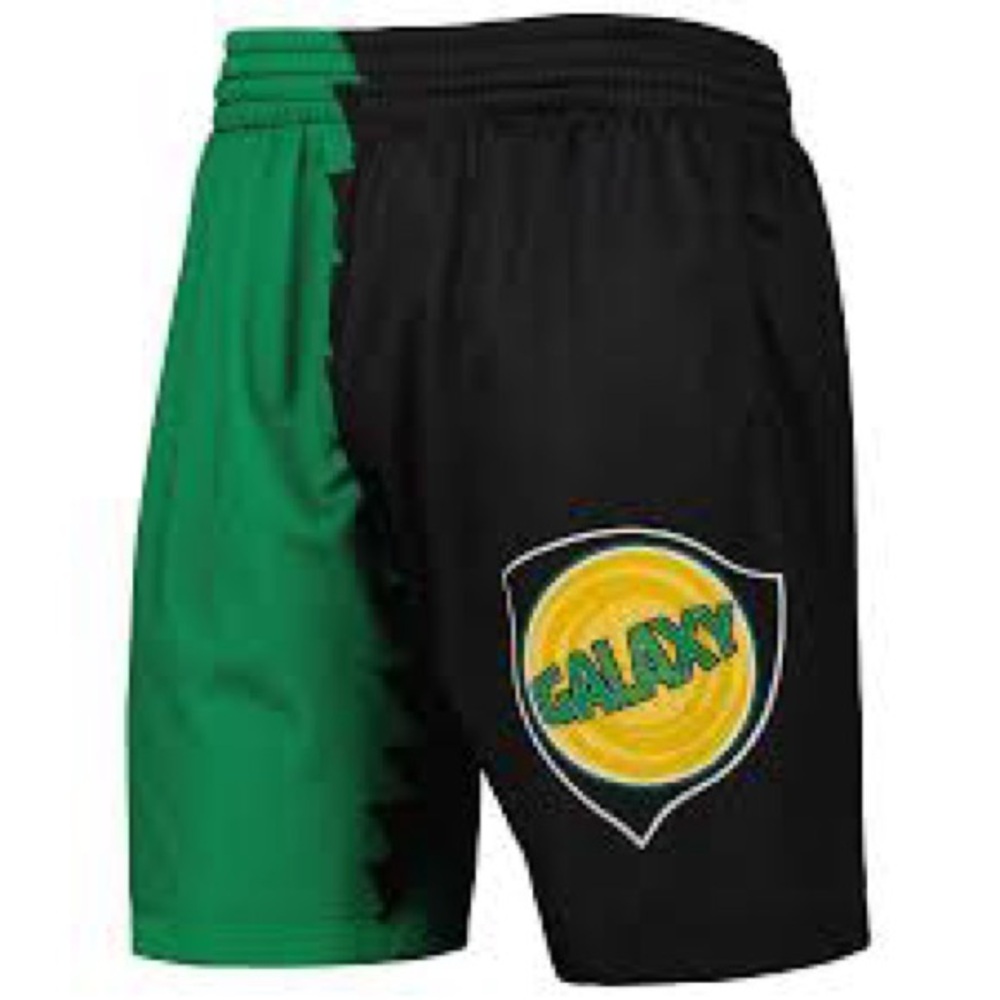 LA Galaxy Mitchell & Ness Swingman Shorts - Green/Black